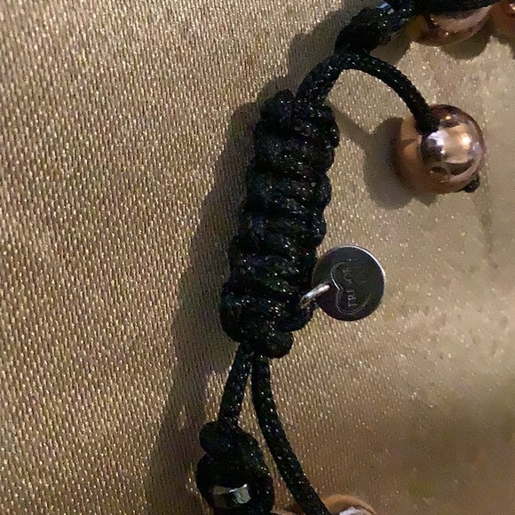 TRESOR PARIS BLACK & GOLD CRYSTALS BRACELET - Picture 5 of 5